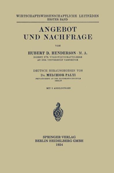 Produktbild: Angebot und Nachfrage