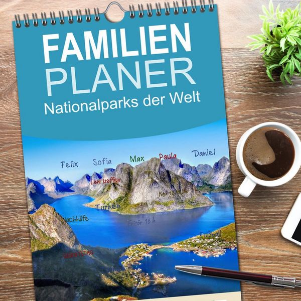 Produktbild: Familienplaner 2026 - Nationalparks der Welt mit 5 Spalten (Wandkalender, 21 x 45 cm) CALVENDO
