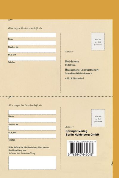 Produktbild: &Ouml;kologische Landwirtschaft