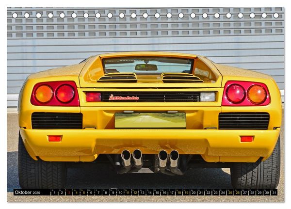 Produktbild: Der Teufel tr&auml;gt Gelb - Lamborghini Diablo (Tischkalender 2025 DIN A5 quer), CALVENDO Monatskalender