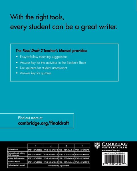 Produktbild: Final Draft Level 2 Teacher's Manual