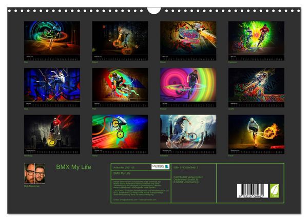 Produktbild: BMX My Life (Wandkalender 2026 DIN A3 quer), CALVENDO Monatskalender