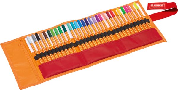 Produktbild: STABILO Fineliner -   point 88 - 30er Rollerset - mit 30 verschiedenen Farben