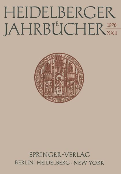 Produktbild: Heidelberger Jahrb&uuml;cher