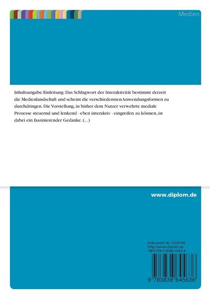 Produktbild: "Interaktivit&auml;t im Fernsehen"