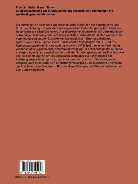 Produktbild: Aufgabensammlung zur Strukturaufkl&auml;rung organischer Verbindungen mit spektroskopischen Methoden