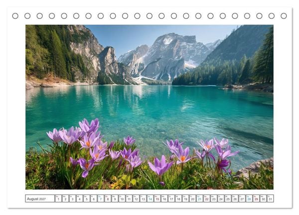 Produktbild: ALPEN Sehnsucht (Tischkalender 2027 DIN A5 quer), CALVENDO Monatskalender