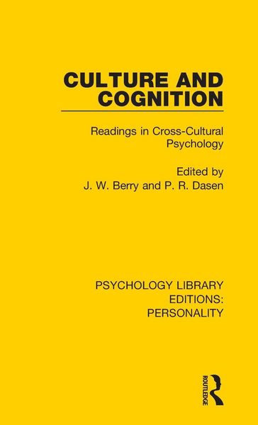 Produktbild: Culture and Cognition