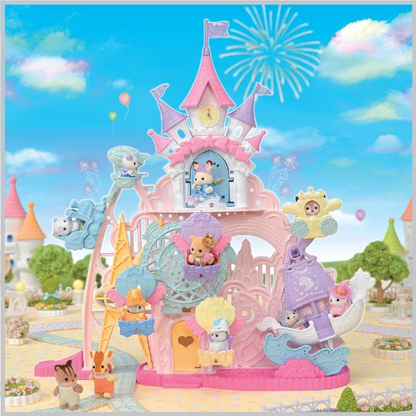 Produktbild: Sylvanian Families 5841 - Baby Dream Amusement Park, Freizeitpark Gl&uuml;ckstraum, Gro&szlig;es Spielset