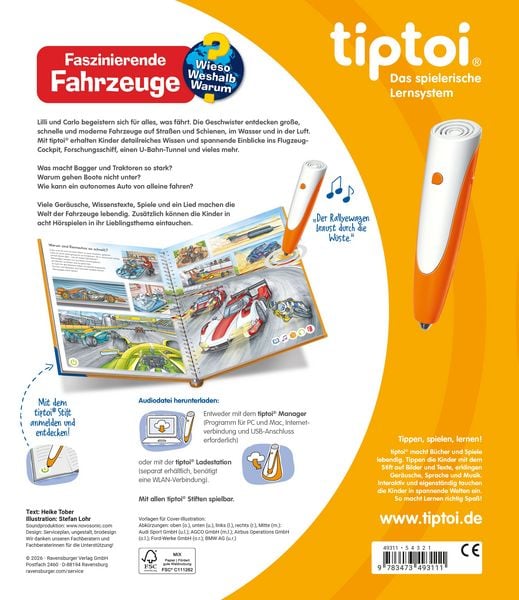 Produktbild: tiptoi&reg; Wieso? Weshalb? Warum? - Faszinierende Fahrzeuge