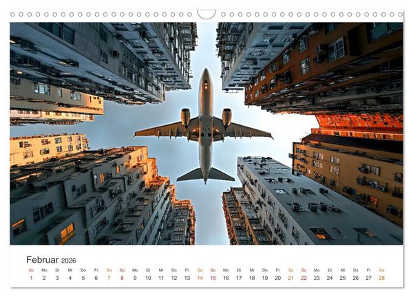 Produktbild: Flugzeuge - Stahlriesen am Himmel (Wandkalender 2026 DIN A3 quer), CALVENDO Monatskalender