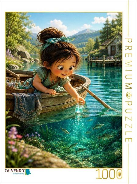 CALVENDO Puzzle Türkis aus der Tiefe | 1000 Teile Lege-Größe 64 × 48 cm Foto-Puzzle für glückliche Stunden