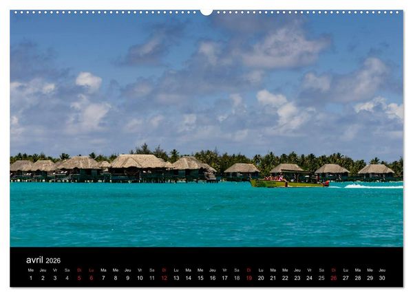 Produktbild: Polyn&eacute;sie fran&ccedil;aise - Magie des &icirc;les (Calendrier mural 2026 DIN A2 vertical) calendrier de bureau