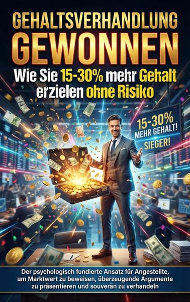 Produktbild: Gehaltsverhandlung gewonnen: Wie Sie 15-30% mehr Gehalt erzielen ohne Risiko
