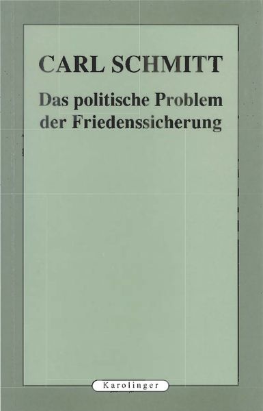 Produktbild: Das politische Probleme der Friedenssicherung