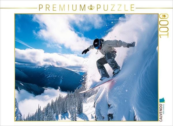 CALVENDO Puzzle Snowboarden, Freeride | 1000 Teile Lege-Größe 64x48cm Foto-Puzzle für glückliche Stunden