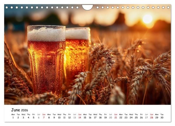 Produktbild: A Year of Beer - Bavarian Brews and Scenic Views (Wall Calendar 2026 DIN A4 landscape), CALVENDO 12 Month Wall Calendar