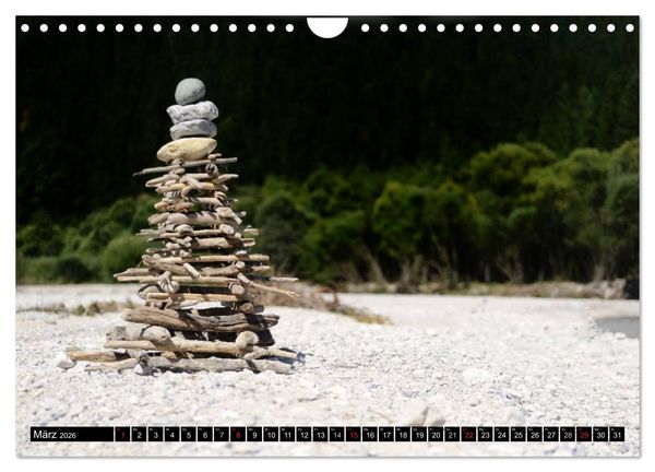 Produktbild: Land Art - Natur und Kunst (Wandkalender 2026 DIN A4 quer), CALVENDO Monatskalender