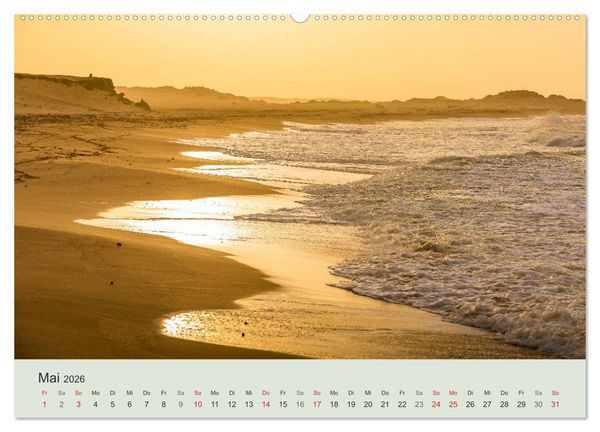 Produktbild: Kalender Traumstr&auml;nde 2026 (Wandkalender 2026 DIN A2 quer), CALVENDO Monatskalender