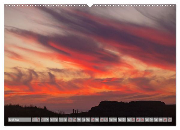 Produktbild: Wolken- und Lichtstimmungen (Wandkalender 2026 DIN A2 quer), CALVENDO Monatskalender