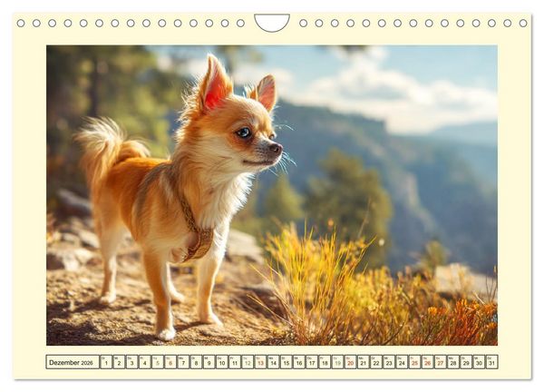 Produktbild: Reizende Chihuahuas. Winzige Hunde mit riesigem Ego und Grips (Wandkalender 2026 DIN A4 quer), CALVENDO Monatskalender