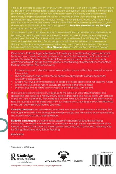 Produktbild: Performance Tasks and Rubrics for High School Mathematics