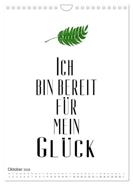 Produktbild: Motivation (Wandkalender 2026 DIN A4 hoch), CALVENDO Monatskalender