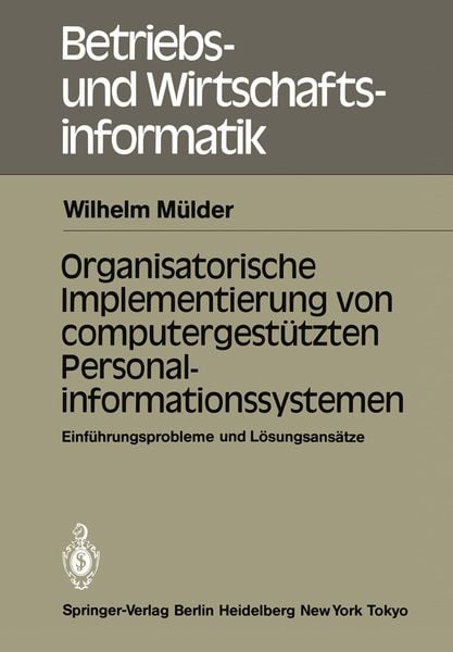 Produktbild: Organisatorische Implementierung von computergest&uuml;tzten Personalinformationssystemen