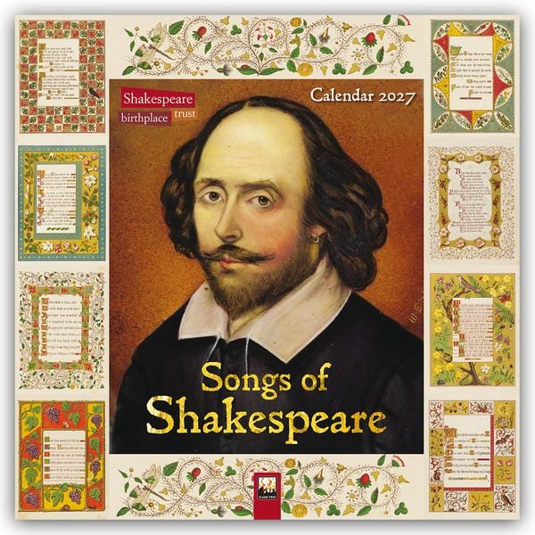 Produktbild: Songs of Shakespeare &ndash; Shakespeare Lieder 2027 &ndash; Original Flame Tree Publishing-Kalender [Kalender]
