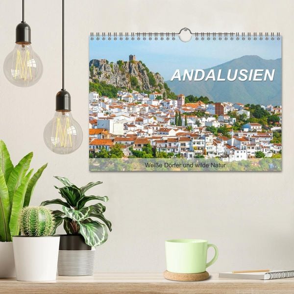Produktbild: Andalusien - Wei&szlig;e D&ouml;rfer und wilde Natur (Wandkalender 2026 DIN A4 quer), CALVENDO Monatskalender