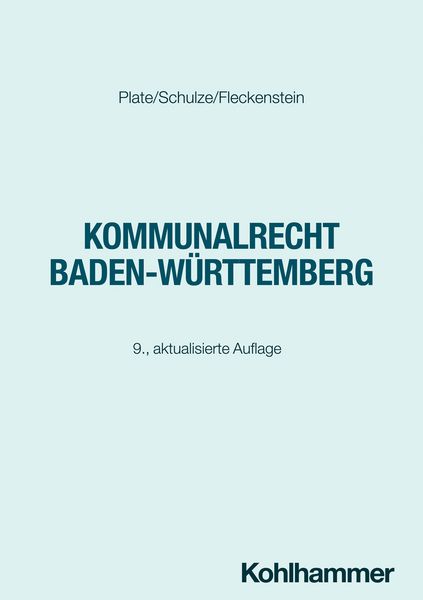 Produktbild: Kommunalrecht Baden-W&uuml;rttemberg