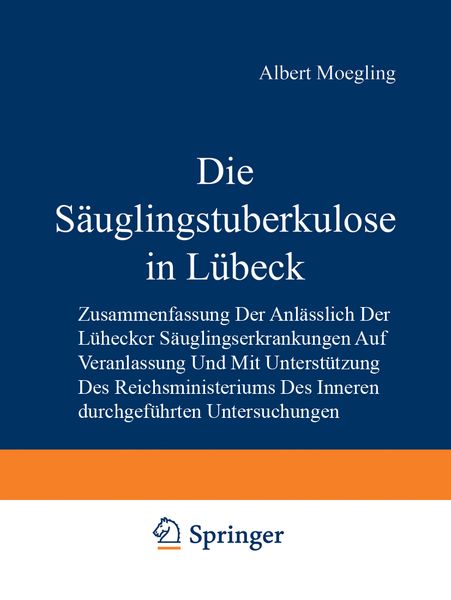Produktbild: Die S&auml;uglingstuberkulose in L&uuml;beck