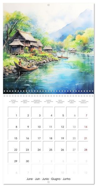 Produktbild: Terres d'habitats (Calendrier mural carr&eacute; 2026 30x30 cm) Calendrier double avec une page pour vos prises de notes