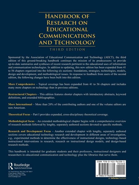 Produktbild: Handbook of Research on Educational Communications and Technology