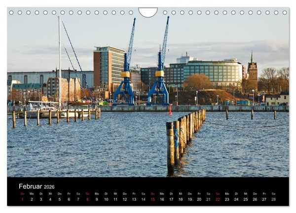 Produktbild: Unterwegs in der Hansestadt Rostock (Wandkalender 2026 DIN A4 quer), CALVENDO Monatskalender