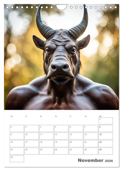 Produktbild: Gesch&ouml;pfe der griechischen Mythologie - Eine KI-Welt der griechischen G&ouml;tter, Kreaturen und Abenteurer (Wandkalender 2026 DIN A4 hoch), CALVENDO Monatskalender