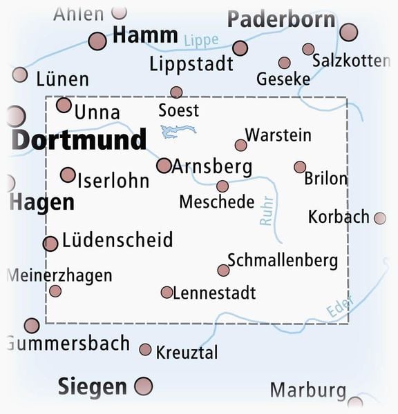 Produktbild: Sauerland, Arnsberg - Attendorn - Brilon - Winterberg 1:100 000