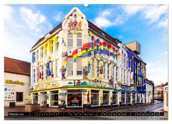 Produktbild: LEER Museumshafen und Altstadt (Wandkalender 2026 DIN A2 quer), CALVENDO Monatskalender