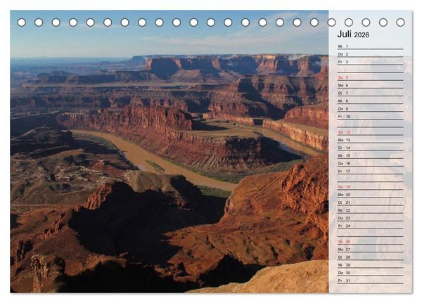 Produktbild: USA 2026 Utah - Sandstein und Canyons (Tischkalender 2026 DIN A5 quer), CALVENDO Monatskalender
