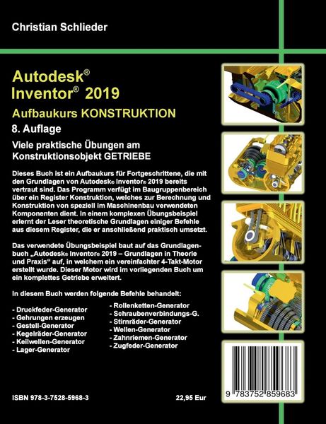 Produktbild: Autodesk Inventor 2019 - Aufbaukurs Konstruktion
