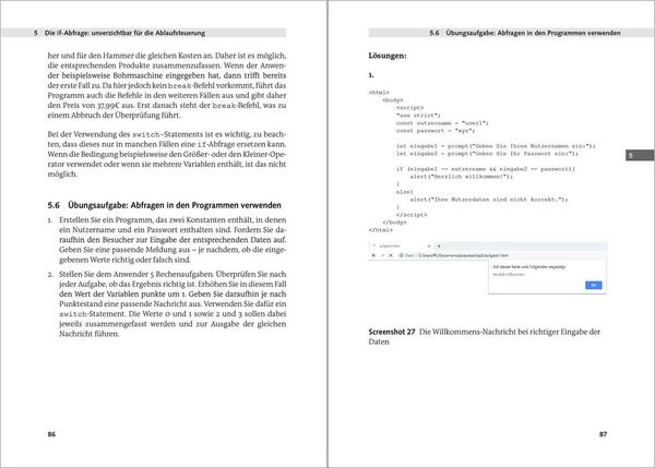Produktbild: JavaScript Programmieren f&uuml;r Einsteiger