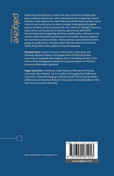 Produktbild: Public Policy and Ethnicity