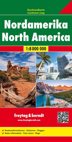 Produktbild: Nordamerika, Kontinentkarte 1:8 Mio.