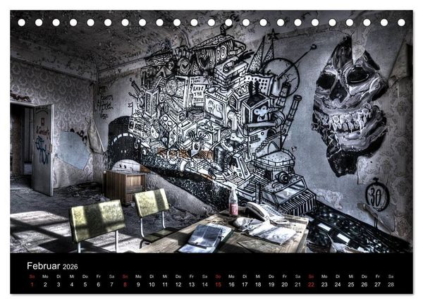 Produktbild: Verlassene Orte - Berlin - Brandenburg (Tischkalender 2026 DIN A5 quer), CALVENDO Monatskalender
