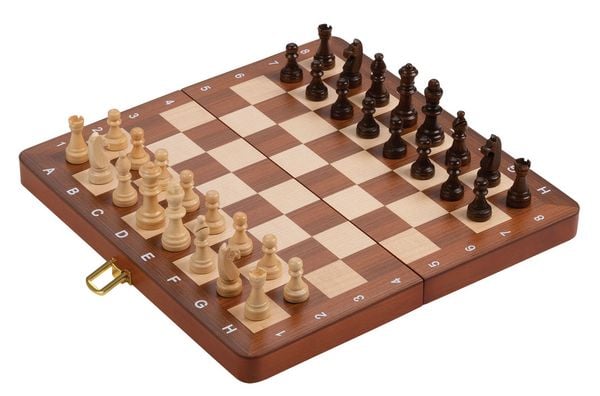Produktbild: Philos 2710 - Schachkassette De Luxe, Reise, Feld 30 mm, mit Randbeschriftung, magnetisch