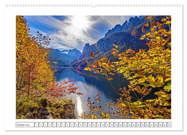 Produktbild: Herzliche Gr&uuml;&szlig;e aus Gosau (Wandkalender 2026 DIN A2 quer), CALVENDO Monatskalender