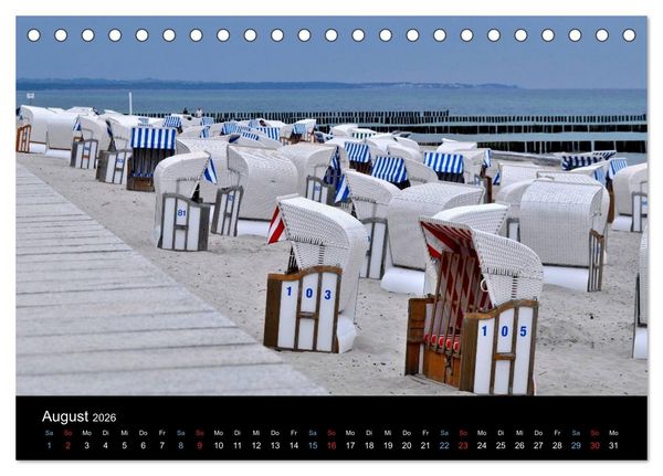 Produktbild: Warnem&uuml;nde - Maritime Landschaften (Tischkalender 2026 DIN A5 quer), CALVENDO Monatskalender