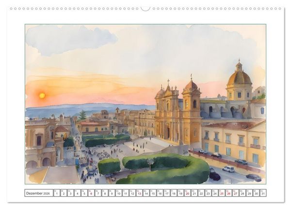 Produktbild: Italien - Baudenkm&auml;ler, Berge und Meer (hochwertiger Premium Wandkalender 2026 DIN A2 quer), Kunstdruck in Hochglanz