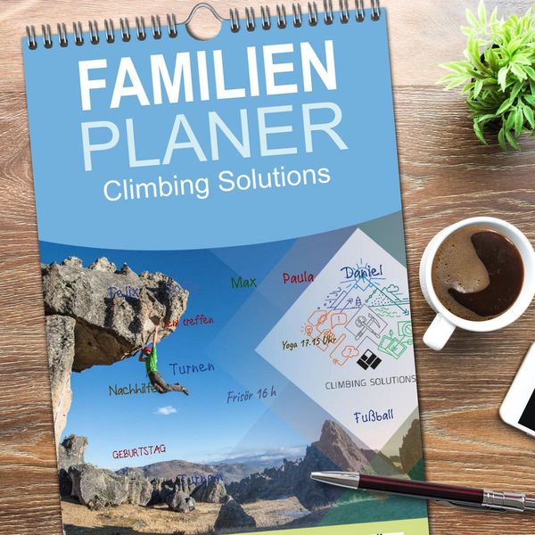 Produktbild: Familienplaner 2026 - Climbing Solutions - Bergsport weltweit mit 5 Spalten (Wandkalender, 21 x 45 cm) CALVENDO