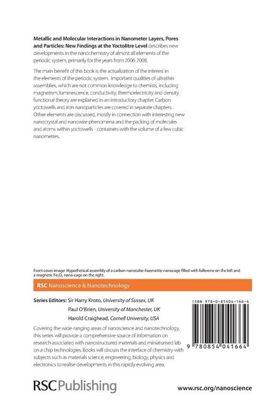 Produktbild: Metallic and Molecular Interactions in Nanometer Layers, Pores and Particles